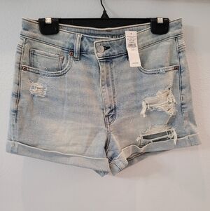 American Eagle Outfitters Light Blue Jean Shorts Size 8 New
